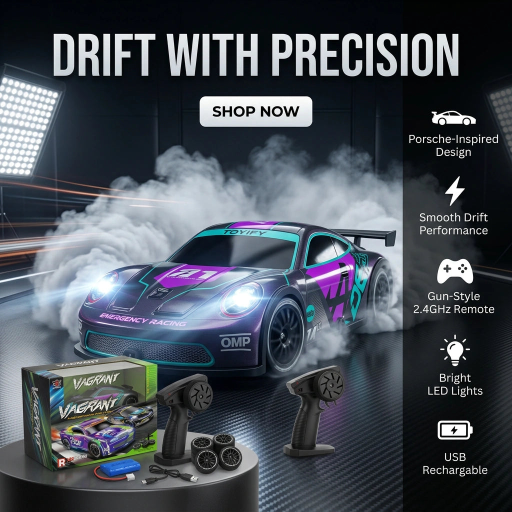 1:22 RC Porsche Vagrant Drift Car With Lights