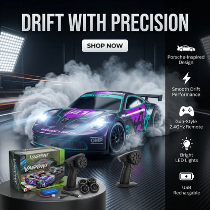 1:22 RC Porsche Vagrant Drift Car With Lights