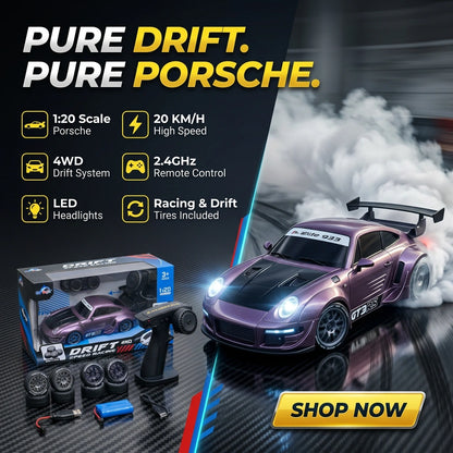 1:20 Scale  4WD Porsche RC Drift Car