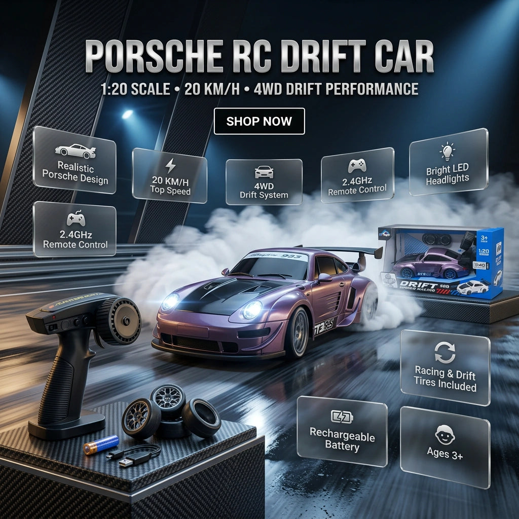 1:20 Scale  4WD Porsche RC Drift Car