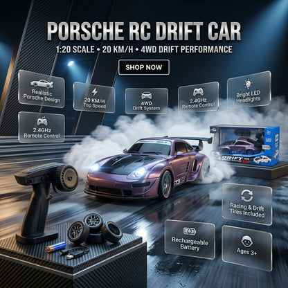 1:20 Scale  4WD Porsche RC Drift Car