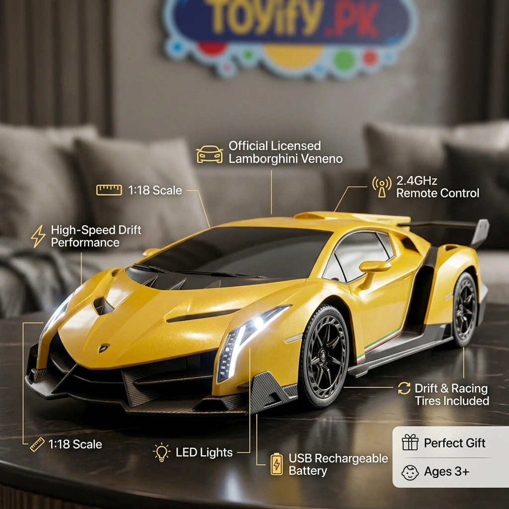 1:18 RC Licensed Lamborghini Veneno Drift Car