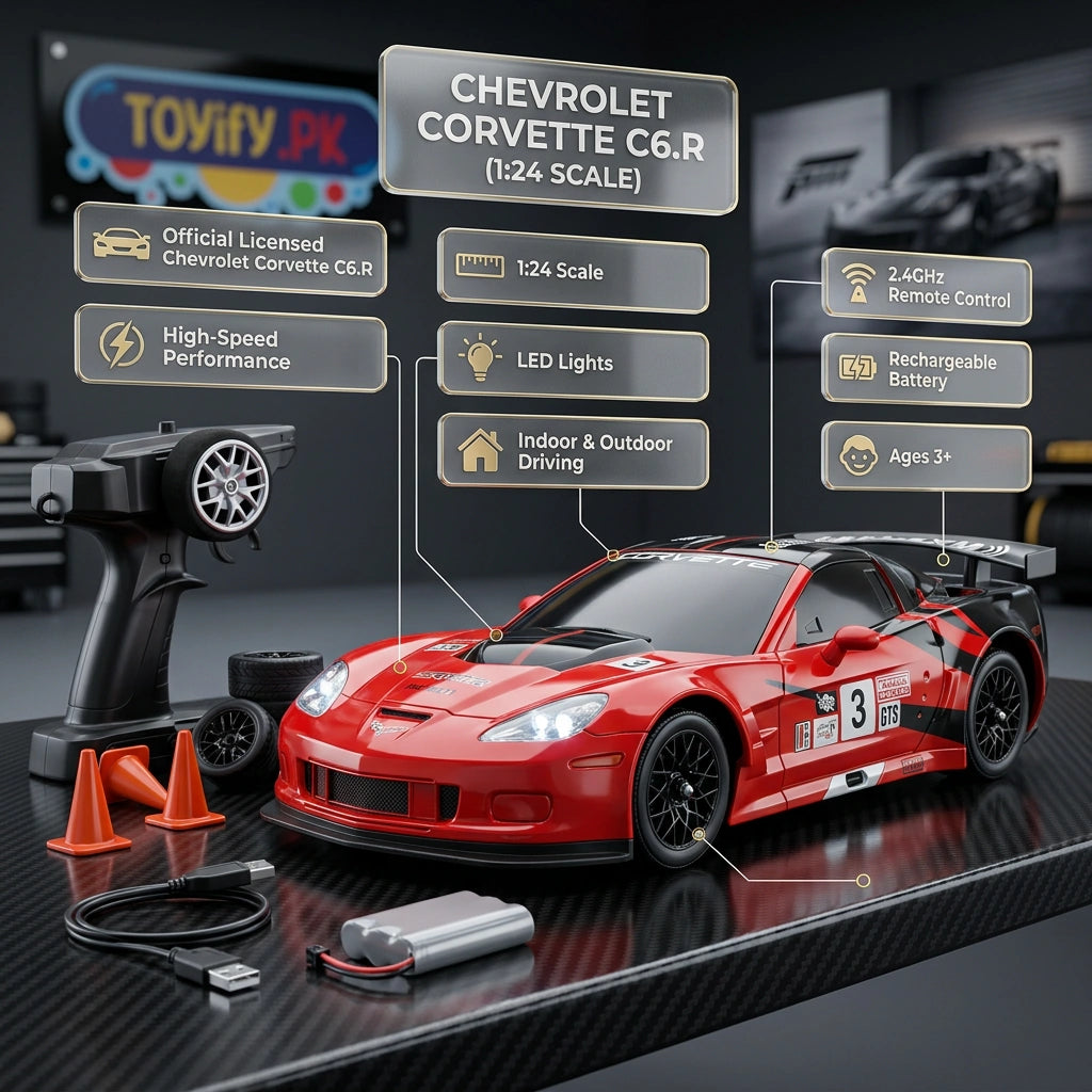 1:18 RC Licensed Chevrolet Corvette GTS Drift Car