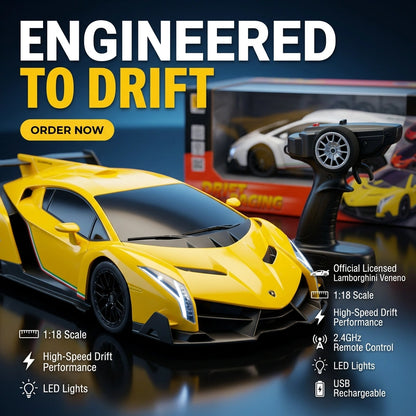 1:18 RC Licensed Lamborghini Veneno Drift Car