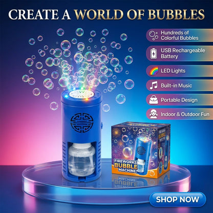 Fireworks Bubble Machine