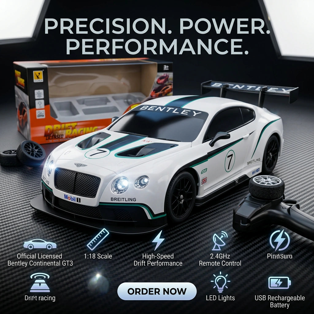 1:18 RC Licensed Bentley Continental GT3 Drift Car