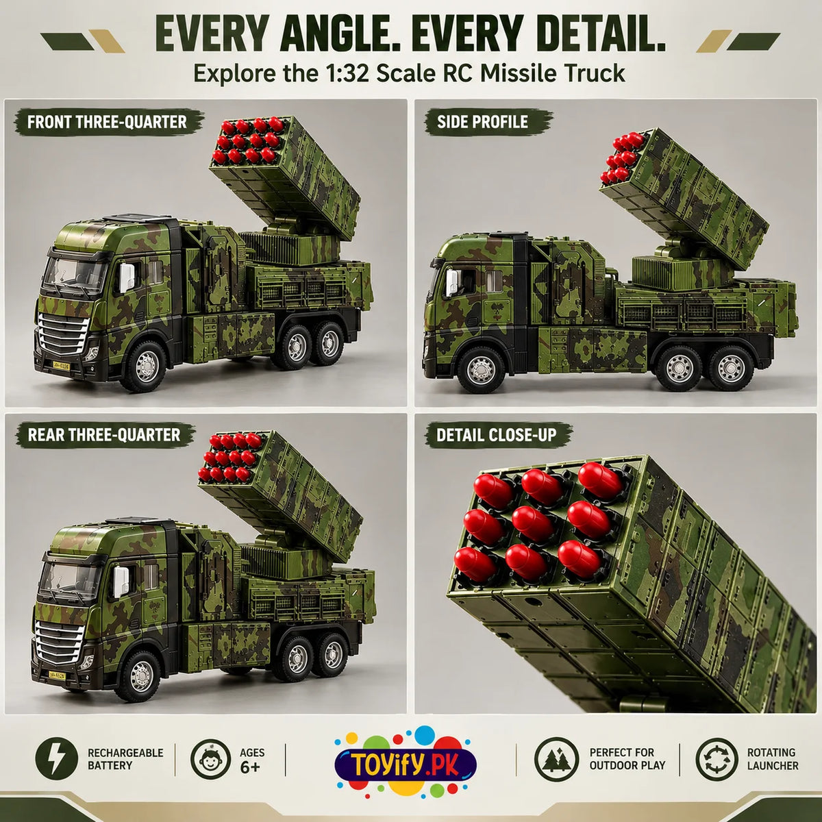 Remote Control Missile Truck