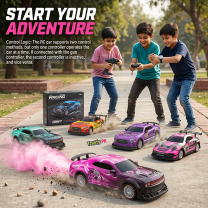 Remote Control 4WD Beast Car With Smoke Spray | High Speed Drift 4 Wheel Drive RC Car