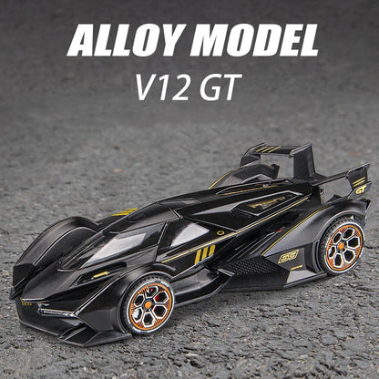 Diecast 1:22 Lamborghini Model Car – Luxury Alloy Sports Car Toy with Light & Sound Effects