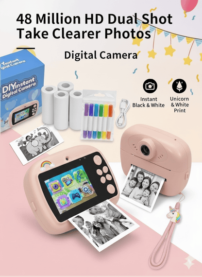Mini Camera Printer – Instant Digital Camera & Printer for Kids