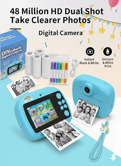 Instant Digital Print Camera For Kids