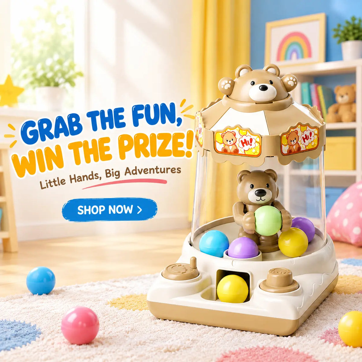 Bear Claw Machine Toy For Kids