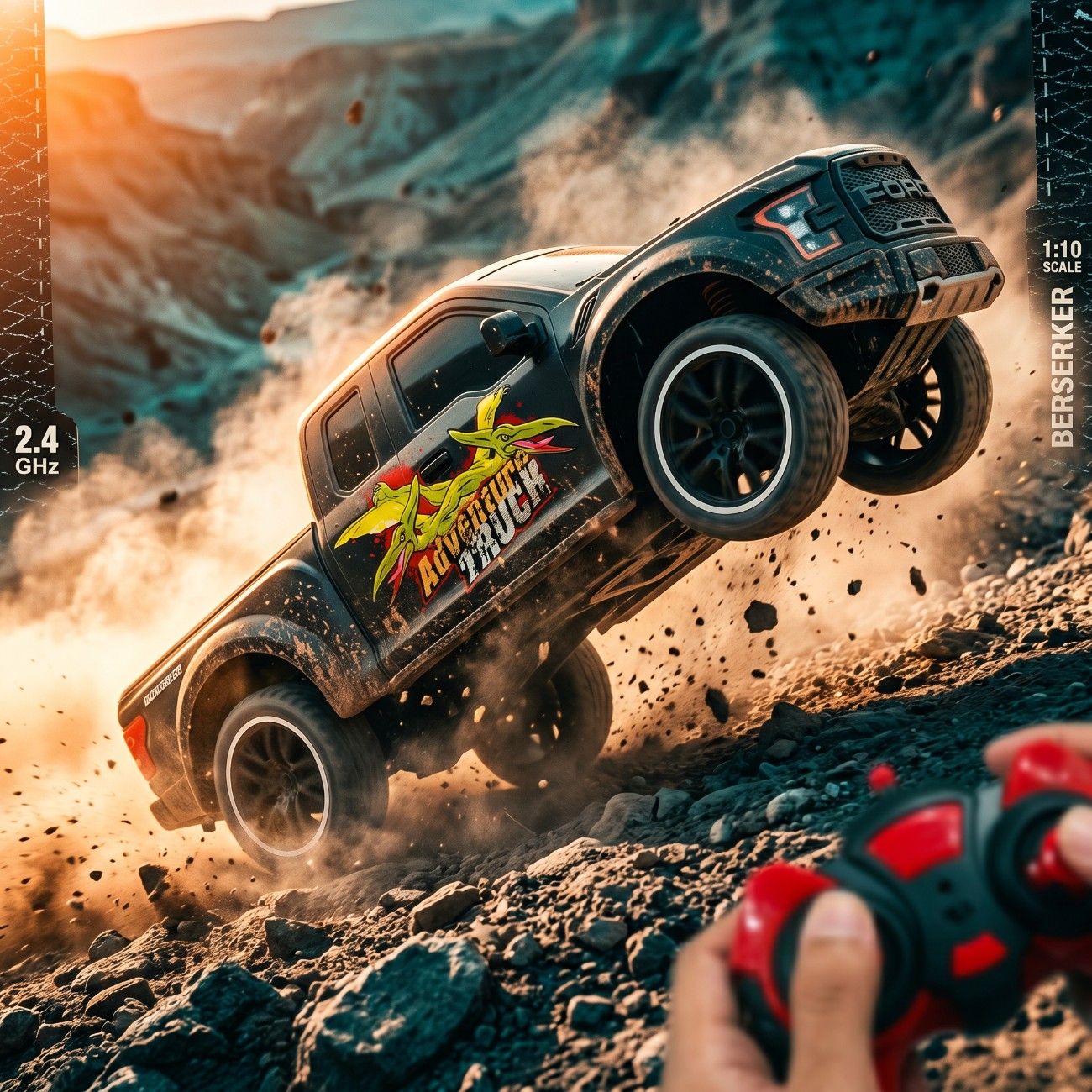 1:10 Scale RC Adventure Truck - Remote Control Off-Road Car