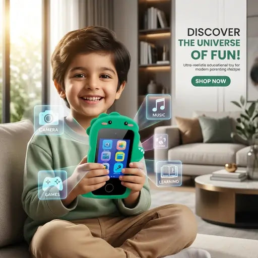 Kids Dinosaur Smart Touch Phone Educational Toy