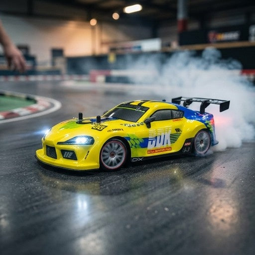 RC Supra MK4 Mini Drift Car 1:18 Scale with Drift Tires & Smoke Effect