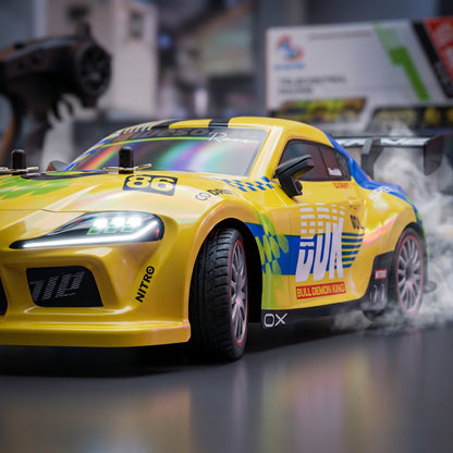 RC Supra MK4 Mini Drift Car 1:18 Scale with Drift Tires & Smoke Effect