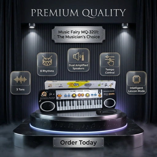 31 Keys Electronic Keyboard Piano 3 Tones 8 Rhythm Lesson Mode Piano Toy with Microphone