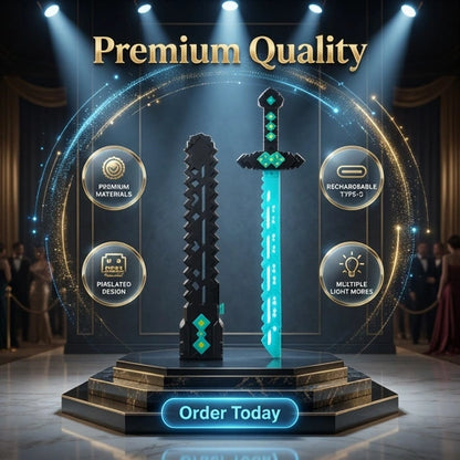 Minecraft LED Diamond Sword