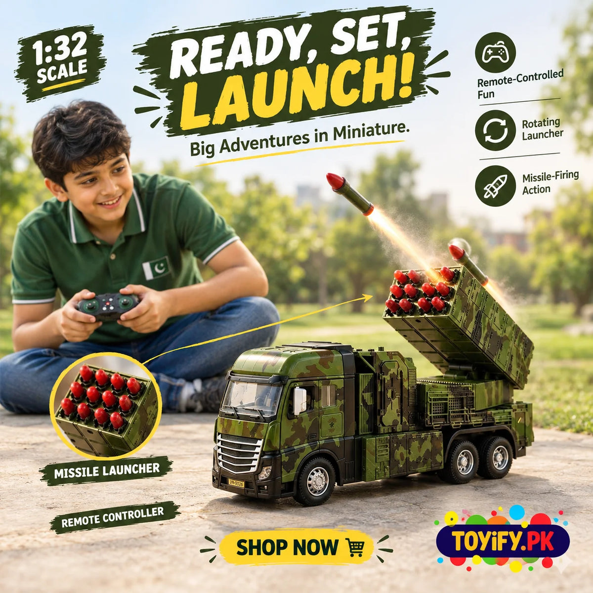 Remote Control Missile Truck