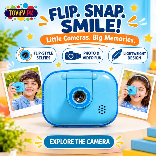 Mini Flip Camera Instant Selfie Video for Kids