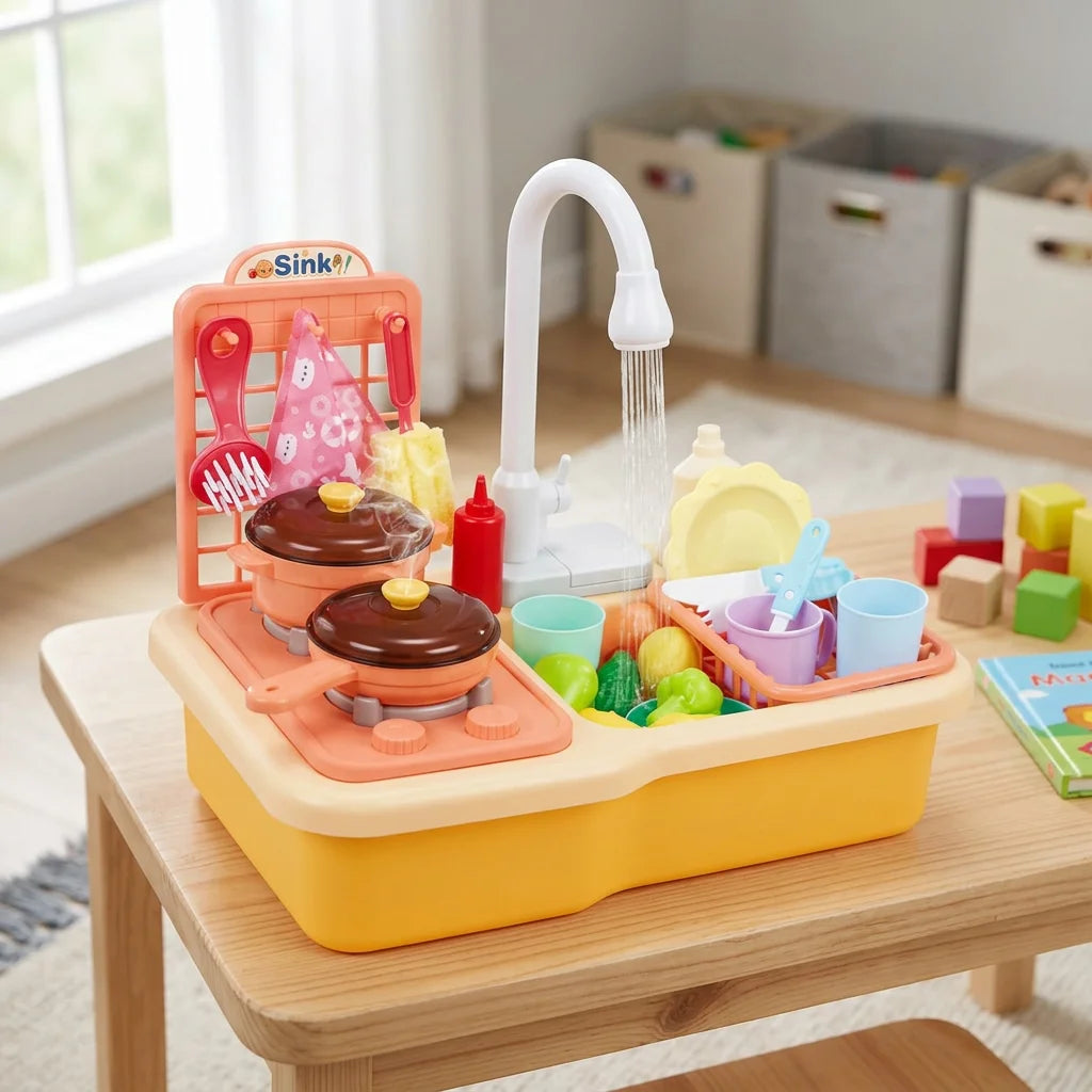 Electric Kitchen Sink Toy for Kids