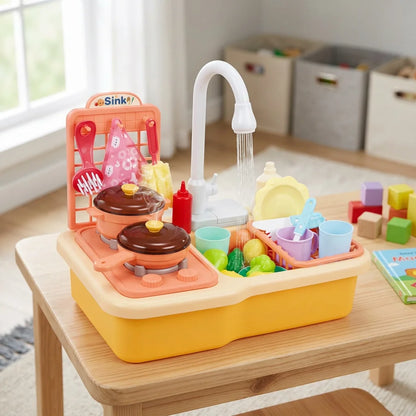 Electric Kitchen Sink Toy for Kids
