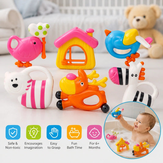 Loving Hut Rattle for Babies 6 Pcs Set Toy
