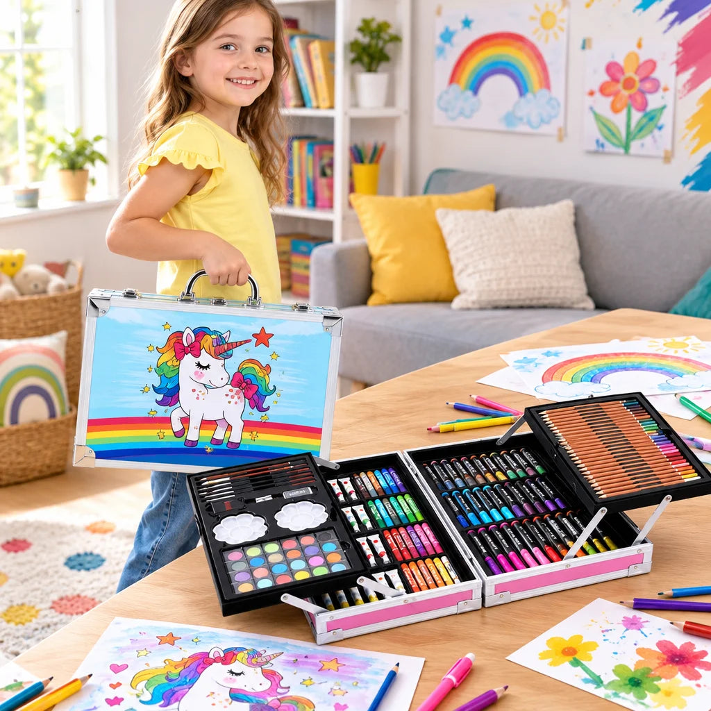 145 Pcs Drawing & Coloring Art Set