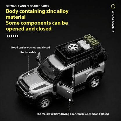 1:43 Land Rover Defender 110 Alloy Diecast Model Car | Official Licensed