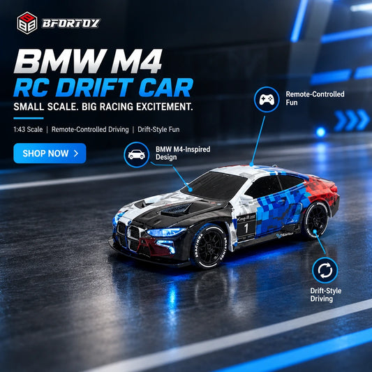 1:43 BMW M4 RC Drift Car