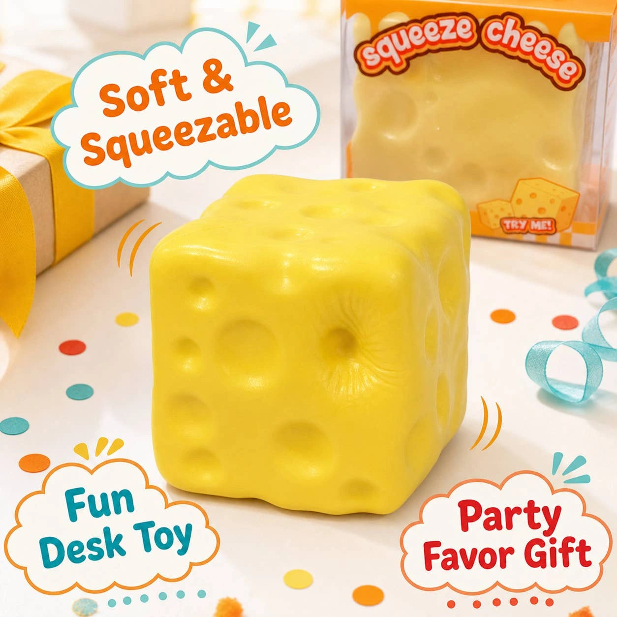 Squishy Cheese Stress Ball