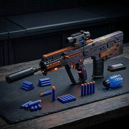 X95 Electric Dual Functional Water Blaster and Soft Dart Blaster Gun for Kids