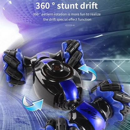 Gesture Sensor RC Stunt Car – Dual Control, Flips, Spins & LED Effects