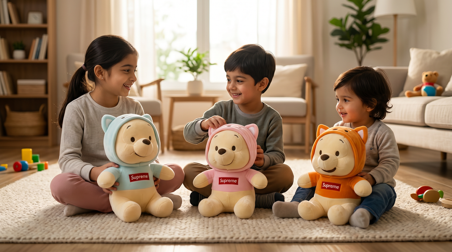 Cute Hoodie Teddy Bear Plush Toy – Soft Stuffed Bear