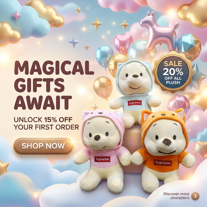 Cute Hoodie Teddy Bear Plush Toy – Soft Stuffed Bear