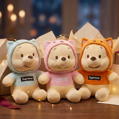 Cute Hoodie Teddy Bear Plush Toy – Soft Stuffed Bear