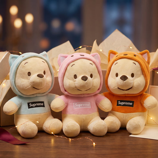 Cute Hoodie Teddy Bear Plush Toy – Soft Stuffed Bear