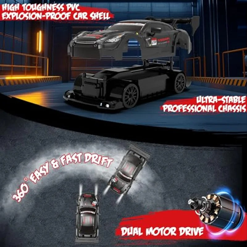 1.24 Scale High-Speed 4WD RC Drift Car 20KMH