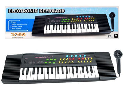 Kids Electronic Keyboard with Microphone – 37 Keys Musical Piano Toy