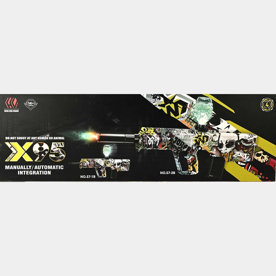 X95 Electric Dual Functional Water Blaster and Soft Dart Blaster Gun for Kids