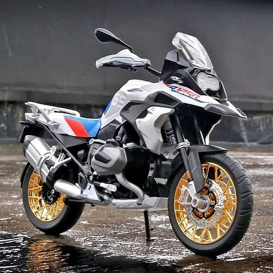 1:9 BMW R1250 GS Water Bird Motorcycle Simulation Alloy Model with Light Collection Model Toy Car