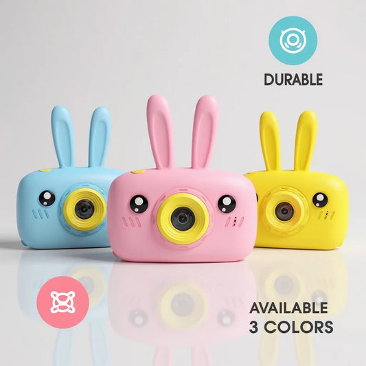Cute Rabbit-Shaped Digital Camera for Toddlers with 2-Inch LCD Display