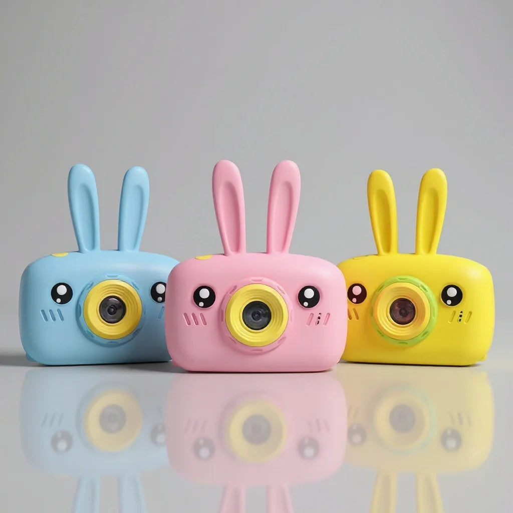 Cute Rabbit-Shaped Digital Camera for Toddlers with 2-Inch LCD Display
