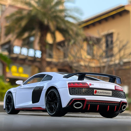 Diecast 1:24 Scale Audi R8 Model Car – Premium Alloy Sports Car Toy with Light & Sound