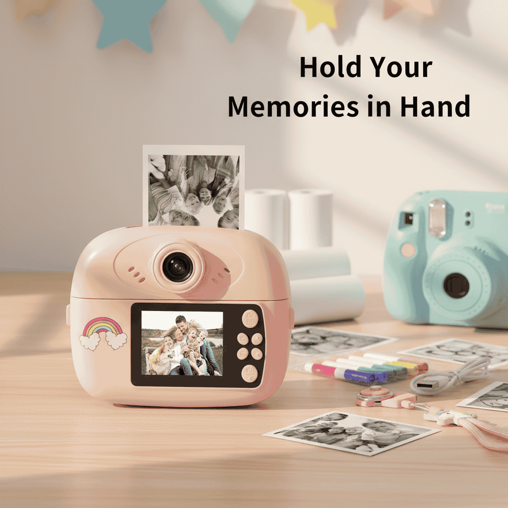 Mini Camera Printer – Instant Digital Camera & Printer for Kids