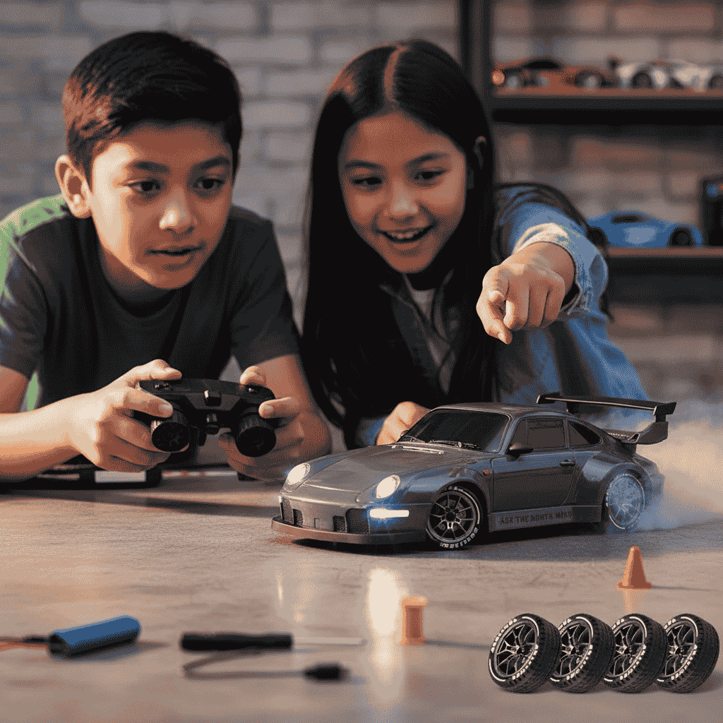 1.24 Scale High-Speed Porsche 4WD RC Drift Car 20KMH