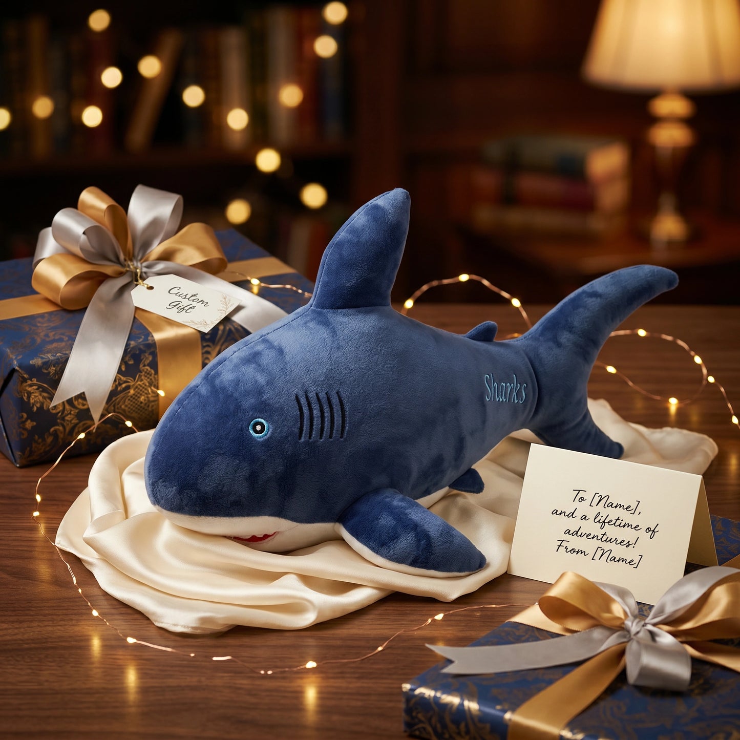 Soft Plush Shark Toy – Cuddly Stuffed Sea Animal Pillow