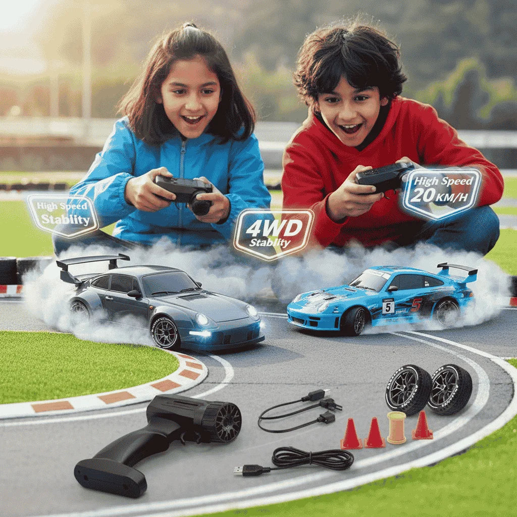 1.24 Scale High-Speed Porsche 4WD RC Drift Car 20KMH