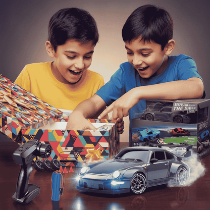 1.24 Scale High-Speed Porsche 4WD RC Drift Car 20KMH