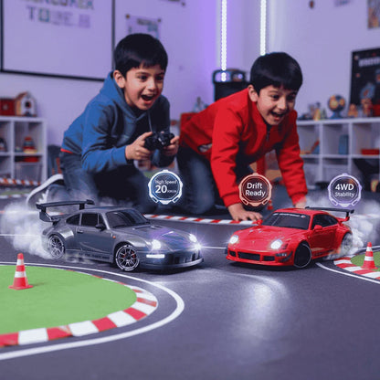 1.24 Scale High-Speed Porsche 4WD RC Drift Car 20KMH